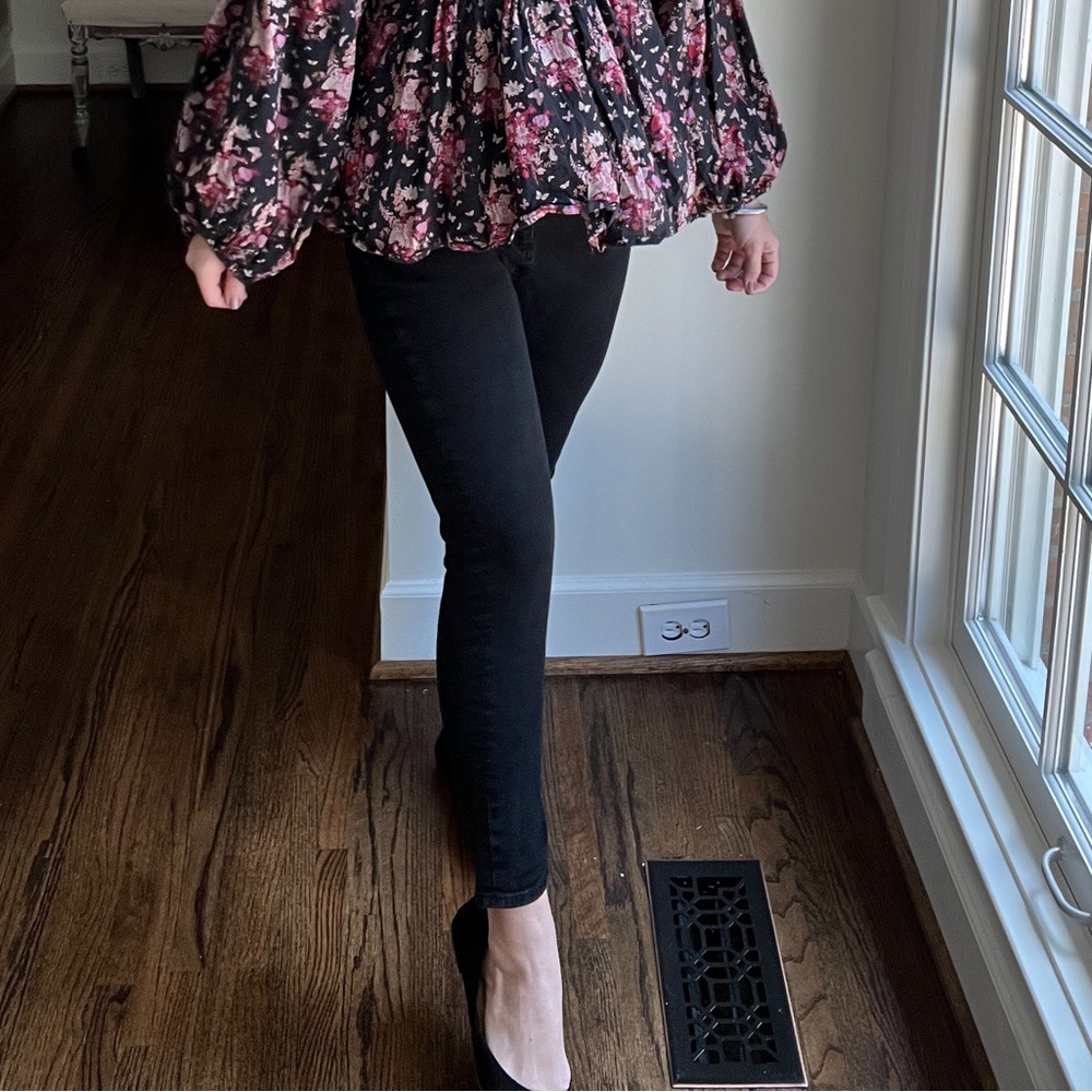 Banana Republic Skinny Fit Black Trousers